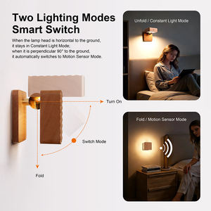 运动感应夜灯、磁性粘贴式壁灯、台阶灯、走廊楼梯卫生间柜子用可充电照明灯 - Product Image 6