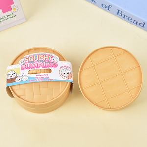 Squishies a Forma di Ravioli, Panini al Vapore Glitterati, Baozi, Scatola Misteriosa, Palline Antistress Colorate, Giocattoli Sensoriali Fidget in Materiale TPR per <span class=keywords><strong>Giocare</strong></span> e Decorare - Product Image 5