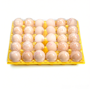 Vassoio per Uova in CPET a 30 Fori, Grande, Durevole, Giallo, Materiale Ecologico - Product Image 3