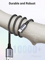 UGREEN kabel pengisi daya cepat, kabel pengisi daya USB a ke USB C 18W, kabel pengisian daya Cepat Tipe C