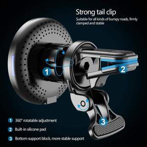 <span class=keywords><strong>Cargador</strong></span> Inalámbrico Rápido para Vehículo, <span class=keywords><strong>Cargador</strong></span> Magnético para Móvil <span class=keywords><strong>con</strong></span> Soporte para Receptáculo <span class=keywords><strong>de</strong></span> Aire Acondicionado - Product Image 5