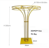Arche de mariage haute et grande en acier inoxydable, support floral, décoration personnalisable, montage facile