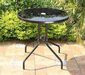 Table ronde pliante moderne en métal pour l'extérieur avec pieds pliables, portable pour les événements hôteliers et l'utilisation en terrasse - Product Image 3