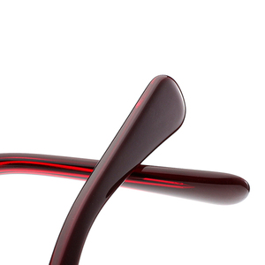 Lunettes de soleil en acétate unisexe anti-lumière bleue Lunettes de soleil en acétate bordeaux avec logo personnalisé de mode Vente en gros de haute qualité - Product Image 4