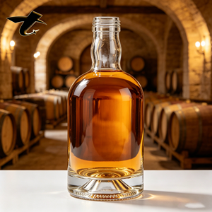 Botella <span class=keywords><strong>de</strong></span> Vino <span class=keywords><strong>de</strong></span> Vidrio Personalizada <span class=keywords><strong>de</strong></span> 500 ml con Tapa Corona y Serigrafía para Tequila, <span class=keywords><strong>Whisky</strong></span> y Brandy - Product Image 1