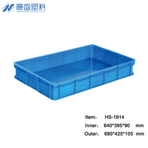 HAOSEN HS-1914 <span class=keywords><strong>Cassa</strong></span> in Plastica PP Multifunzionale Resistente all'Usura Impilabile con <span class=keywords><strong>Fondo</strong></span> Rinforzato Pratica e Conveniente per la Spedizione - Product Image 2