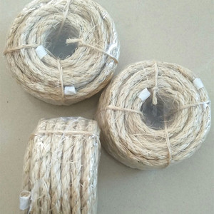 <span class=keywords><strong>Corde</strong></span> d'emballage en <span class=keywords><strong>sisal</strong></span> torsadé de <span class=keywords><strong>1</strong></span>/4 <span class=keywords><strong>pouce</strong></span>, qualité supérieure, multi-usages, 3 brins, robuste, 100 pieds, griffoir pour chat avec motif de jardin - Product Image 2