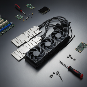 Radiador de Servidor Personalizado 360 <span class=keywords><strong>Palit</strong></span> <span class=keywords><strong>4090</strong></span> 5090 GPU, Refrigeración Líquida para Estación de Trabajo, Disipador de Calor de Aleación de Cobre, Servicios de Corte CNC - Product Image 1