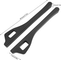 QEEPEI Lot de 2 organiseurs pratiques en PU anti-chute pour console de voiture, bande de remplissage pour l'espace latéral du siège de voiture