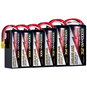 Bateria para drone FPV, bateria lipo 22.2V 8000/9000/9500/10000mAh/12000/16000mah, ideal para drone multi-eixo