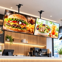 Affichage numérique monté au plafond 43 - 65 pouces, écran publicitaire LCD commercial à réponse rapide, moniteur tactile 4K, Android 11