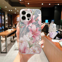 Casing HP Custom Grosir, Casing HP Anti Benturan Motif Bunga DIY untuk iPhone 17 16 15 Pro Max Mendukung Logo Custom