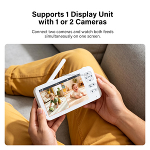 Video <strong>Babyphone</strong> Without WiFi 720P Resolution 5-inch Screen Night Vision &amp; Two-Way Audio - Product Image 5
