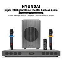 Barre de son karaoké DSP HY-700 300W avec caisson de basses Bluetooth 5.0, haut-parleur home cinéma TV, micro sans fil, ARC, optique