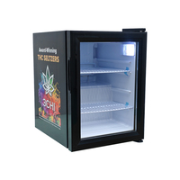 Mini-réfrigérateur Meisda SC35 Caviar 35L, vitrine à boissons à 3 niveaux avec porte vitrée, refroidisseur électrique à compresseur pour usage domestique et hôtelier