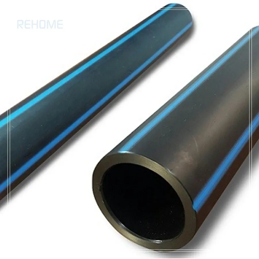 REHOME tubos de hidráulico pn10 pe100 tubo de hidráulico 110mm tubo de água poli pe grande diâmetro PE100 tubo de drenagem subterrâneo perfurado hdpe