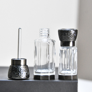 3 מ "ל 6 מ" ל 12 מ "ל 12 מ" ל סגסוגת בורג כובע ערבי octagonal tagonal tabola מלוטשת בקבוקי שמן אתרי זכוכית צלולים חיוניים - Product Image 3