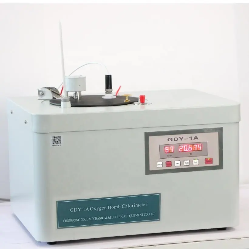 GDY-1A ประเภทคู่มือห้องปฏิบัติการออกซิเจนระเบิด Calorimeter สำหรับถ่านหิน