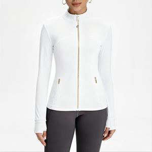 Magazzino Estero USA: Set Yoga da Donna alla Moda, Slim Fit, Traspirante, con Zip Integrale, Giacca Yoga a Maniche Lunghe per Fitness - Product Image 4