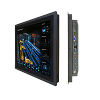 Panel PC Industrial Integrado Chuyun, Pantalla Táctil Capacitiva de 10 Puntos, Intel Core I5/I7, IP65 Resistente al Agua, 16:9 HD, Negro, Serial