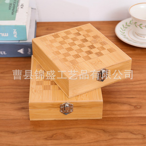 Caja de Joyería de Bambú, Personalizable en Tamaño e Impresión de Logotipo, para Organizar Joyas - Product Image 1