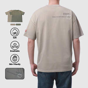 <span class=keywords><strong>T-shirts</strong></span> pour hommes à manches courtes, col rond, imprimé graphique vintage, streetwear, coupe ample, en coton - Product Image 2