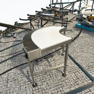 Convoyeur à gravité à vitesse réglable Hairise, système d'<span class=keywords><strong>angle</strong></span> de plateau tournant à 90 et 180 degrés, acier inoxydable résistant à la chaleur, courbe de flexion - Product Image 2