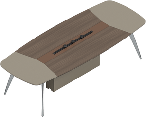 โต๊ะประชุมสำนักงานหรูหราทันสมัย ขาไม้เนื้อแข็ง เป็นมิตรกับสิ่งแวดล้อม ทนทาน ผลิตจาก MFC เหมาะสำหรับใช้ในสำนักงานและบ้าน ปรับแต่งได้ - Product Image 4