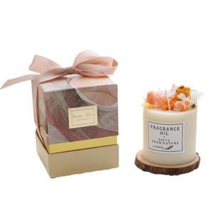 Bougie parfumée en cire de soja Eternal Flower, 9 parfums, <span class=keywords><strong>2</strong></span> emballages, carton simple sans coussin ni boîte cadeau, avec coussin en bois pour cadeaux faits main - Product Image 4