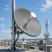 Antenne parabolique extérieure à gain élevé 5,8 GHz 36 dBi à double polarisation pour transmission sans fil longue distance point à point