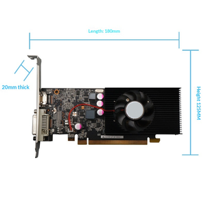การ์ดจอขนาดกะทัดรัดรุ่นใหม่ 2GB DDR5 PCIe Low Profile พร้อมพัดลม สำหรับ HTPC Mini ITX Office PC 1030 ดีไซน์กะทัดรัด ใช้งานได้กับพื้นที่จำกัด - Product Image 2