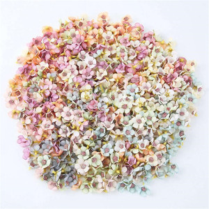Testa di margherita in seta artificiale multicolore di 2cm per accessori per ghirlande fatte a casa matrimonio natale decorazione di laurea di Halloween - Product Image 6