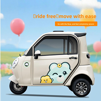 Tricycle électrique entièrement fermé, mignon et pratique, pour personnes âgées et trajets familiaux