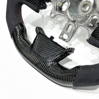 Volant de course en cuir véritable et fibre de carbone, design personnalisé de haute qualité pour Renault CLIO4 RS, en stock, livraison rapide