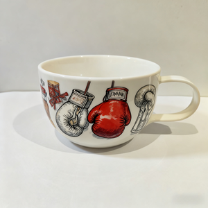 Taza <span class=keywords><strong>de</strong></span> café <span class=keywords><strong>de</strong></span> cerámica hecha a mano <span class=keywords><strong>con</strong></span> diseño <span class=keywords><strong>de</strong></span> <span class=keywords><strong>guantes</strong></span> <span class=keywords><strong>de</strong></span> <span class=keywords><strong>boxeo</strong></span> pintados a mano, regalo <span class=keywords><strong>de</strong></span> vacaciones perfecto - Product Image 3