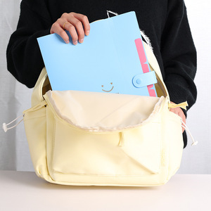 Carpeta de presentación X510 PP, archivo expandible de 5 bolsillos, organizador de documentos de acordeón, cierre elástico, textura acanalada, tamaño <span class=keywords><strong>A4</strong></span>/Carta - Product Image 4