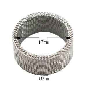 Anillo de acero inoxidable 316L, anillo de plata, baratija que nunca se deslustra, anillos de boda para mujeres, hombres, niños, joyería para niñas - Product Image 2