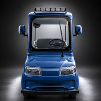 Voiturette de golf électrique SumEV 4 places avec phares LED, caméra de recul, autonomie de 50 km, certifiée CE, idéale pour la gestion des propriétés universitaires et communautaires