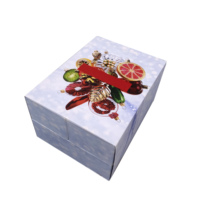 Calendrier de l'Avent de Noël de luxe 12/24 jours, boîte rigide, fabrication artisanale, pelliculage mat, doublure en éponge, vernis à ongles, huile, sérum pour la peau