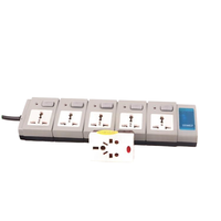 Multiprise intelligente 5 voies avec interrupteurs individuels, norme britannique, pour la maison et le bureau