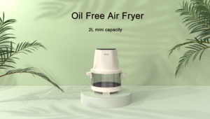 Hot Selling 2L Visual Glass Fryer Modern Small <b>Kitchen</b> Appliance Plastic Oil-Free for Household Use Air Fryer Air Fryer - Product Image 2