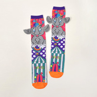 En stock : Chaussettes hautes amusantes pour enfants avec motifs de dessins animés 3D originaux, chaussettes mignonnes et merveilleuses pour la Journée des chaussettes folles