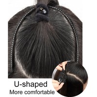Perruque pour femme, mi-longue, monobloc, boucle interne en U, volume bouclé et gonflant, EX19