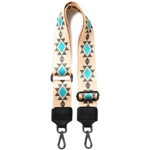 Women's <b>Boho</b> Canvas Aztec Tote Bag Embroidery Decoration Zippered Closure Reusable Cartoon Shoulder Purses <b>Handbags</b> - Product Image 4