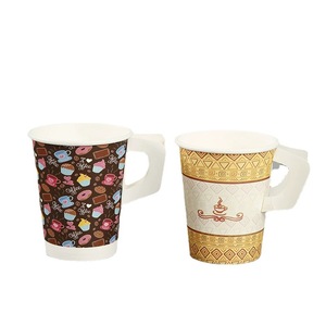 Taza de café expreso de papel personalizada de alta calidad, Individual/doble pared, 7oz, respetuosa con el medio ambiente, con mangas de mango - Product Image 3