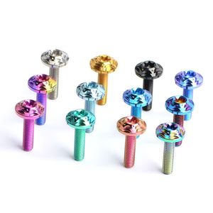 Bu lông đầu đĩa hoa kép hợp kim titan TC4 dành cho xe máy, kích thước <span class=keywords><strong>M6</strong></span>/M8, dùng để độ xe. - Product Image 2