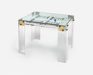 Tavolo da <span class=keywords><strong>Gioco</strong></span> di Lusso Quadrato in Stile Italiano in Acrilico con Carte RFID per Intrattenimento Familiare, Tris, <span class=keywords><strong>Backgammon</strong></span> Personalizzato - Product Image 3
