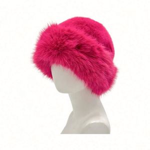 Sombrero de Pescador de Piel Sintética Cálido y a la Moda, en Oferta, Colorido, Grueso para Invierno, de Color Sólido y Felpa - Product Image 5