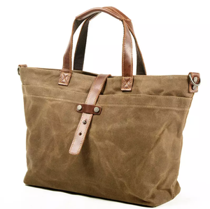 Borsa a Mano Classica in Tela Cerata Impermeabile di Alta Qualità con Chiusura a Cerniera per Laptop <span class=keywords><strong>da</strong></span> Lavoro - Product Image 3