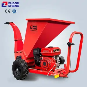 Hot sale small electric diesel gasoline10mm mobile home wood shredder machine engine garden mini dumper tractor wood chipper